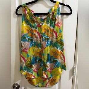 Rose & Olive Multicolor Sleeveless Top